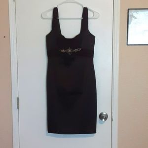 David Meister at knee designer dress